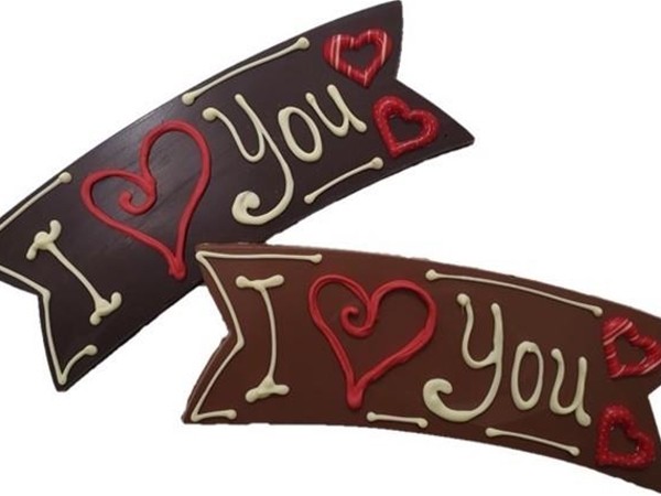 Chocolade vaantje (eigen tekst mogelijk)